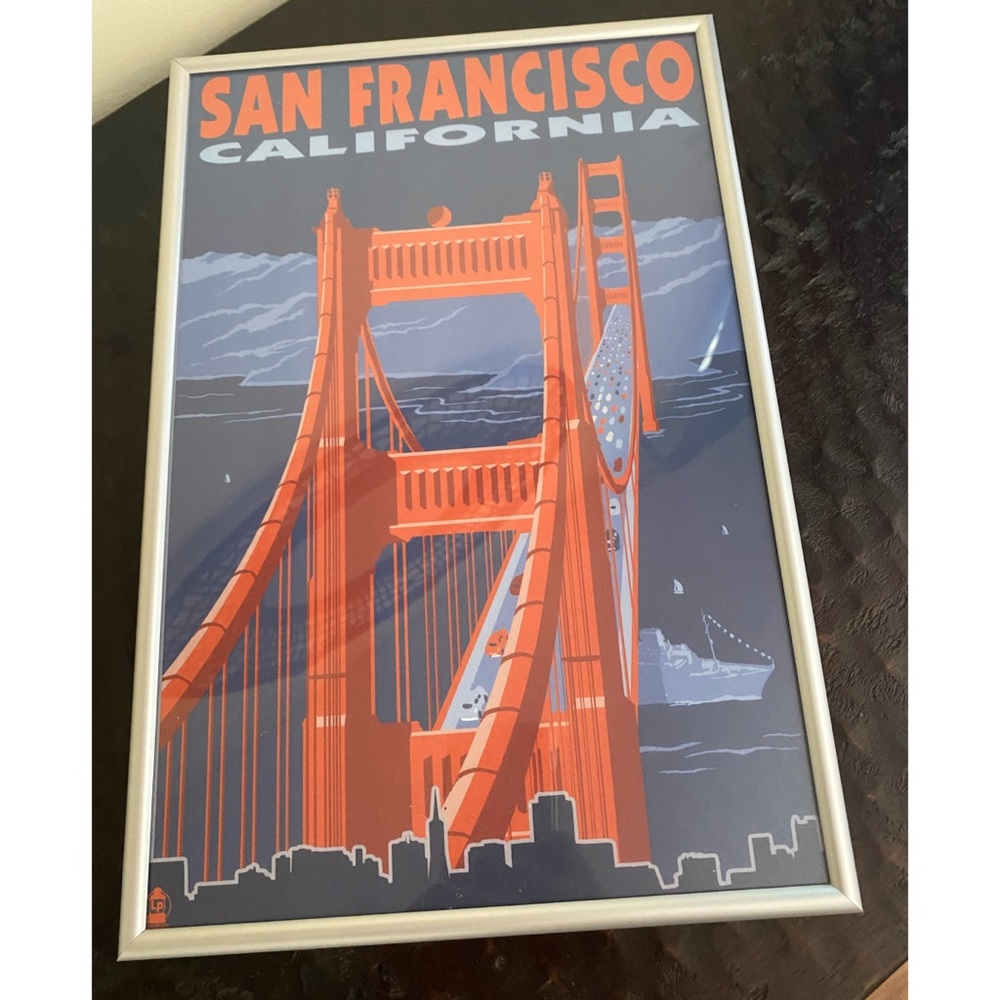 San Francisco Framed Pop Art Print